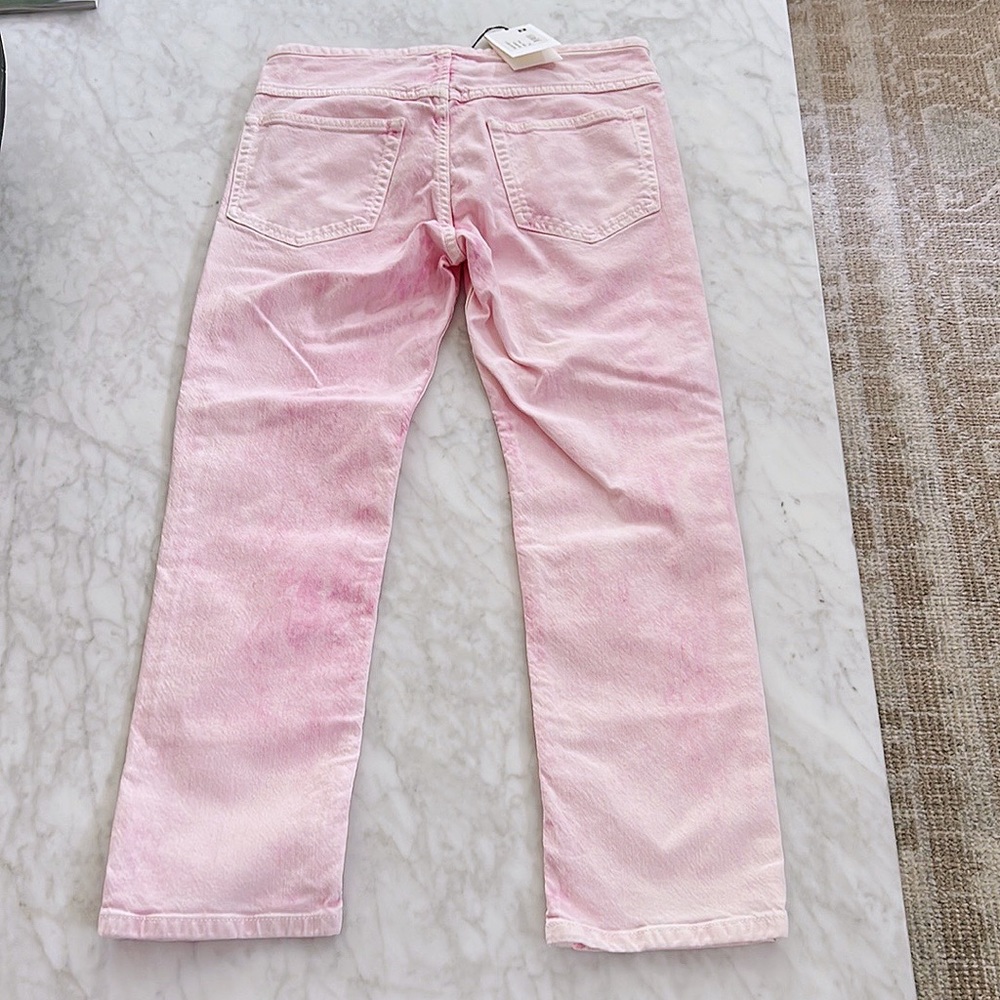 Cloture shop Authentic Isabel Marant cropped lace-up mid-rise slim leg jeans - Picture 4 of 15